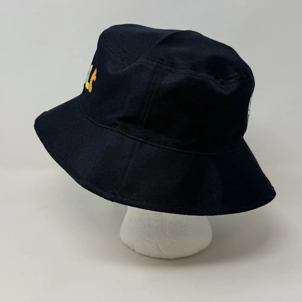 Reversible‎ Top Golf Kids 54cm Bucket Hat Navy Blue & Multicolored Sun Cap Beach